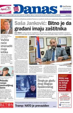 Danas - broj 7050, 17. jan 2017.