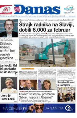Danas - broj 7288, 12. sep 2017.
