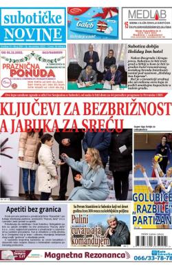 Nove Subotičke novine - broj 299, 16. dec 2022.