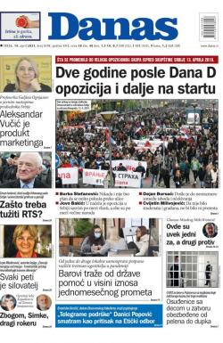 Danas - broj 8598, 14. apr 2021.