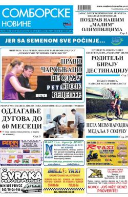 Somborske novine - broj 3224, 8. apr 2016.