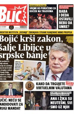 Blic - broj 7494, 23. dec 2017.
