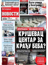 Večernje novosti - broj 3250, 22. maj 2019.