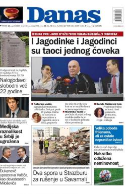 Danas - broj 8607, 23. apr 2021.