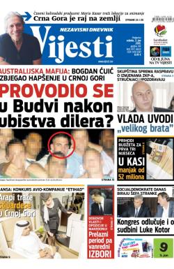 Vijesti - broj 6172, 3. jun 2015.