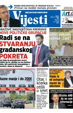 Vijesti - broj 5956, 25. okt 2014.