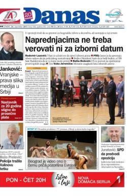 Danas - broj 7302, 26. sep 2017.