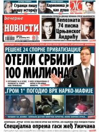 Večernje novosti - broj 1136, 29. dec 2013.