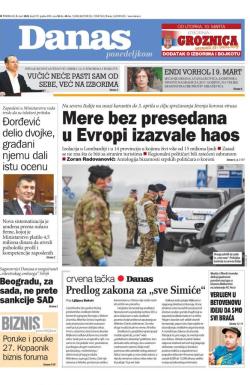 Danas - broj 8197, 9. mar 2020.