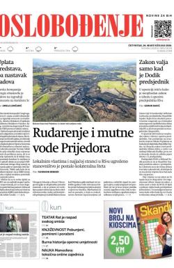 Oslobođenje - broj 28174, 26. mar 2026.
