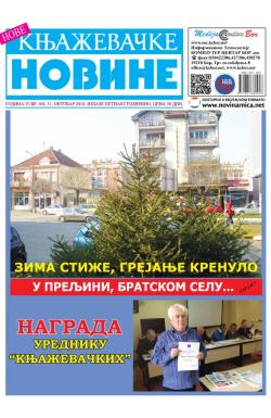 Nove knjaževačke novine - broj 108, 31. okt 2014.