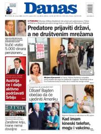 Danas - broj 8515, 21. jan 2021.
