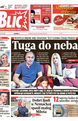 Blic - broj 6045, 8. dec 2013.