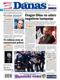 Danas - broj 5503, 23. okt 2012.