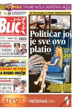 Blic - broj 6719, 27. okt 2015.