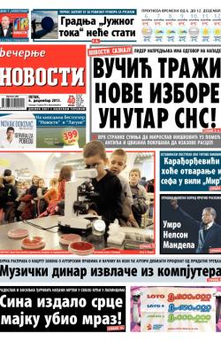Večernje novosti - broj 1113, 6. dec 2013.