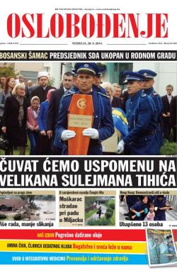 Oslobođenje - broj 24.362, 28. sep 2014.