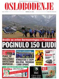 Oslobođenje - broj 24.540, 25. mar 2015.