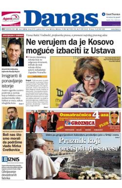 Danas - broj 6755, 28. mar 2016.