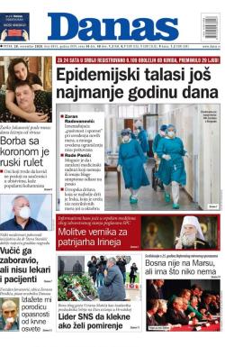 Danas - broj 8453, 20. nov 2020.