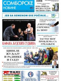 Somborske novine - broj 3303, 13. okt 2017.