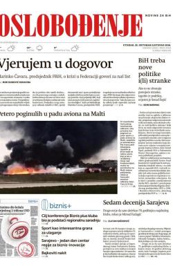 Oslobođenje - broj 25115, 25. okt 2016.