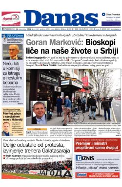 Danas - broj 6265, 24. nov 2014.