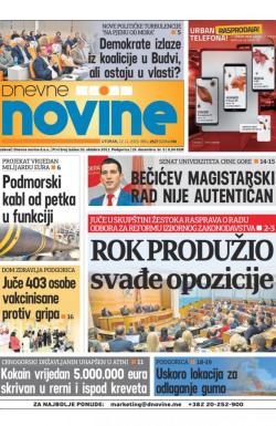 Dnevne novine - broj 2527, 12. nov 2019.