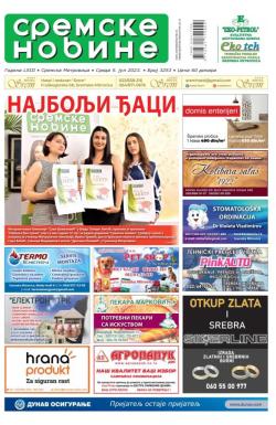 Sremske Novine - broj 3253, 5. jul 2023.