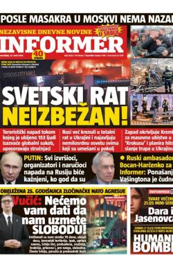 Informer - broj 3633, 25. mar 2024.