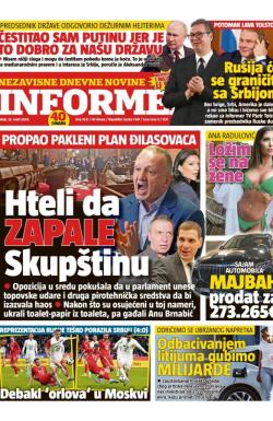 Informer - broj 3631, 22. mar 2024.