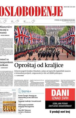 Oslobođenje - broj 27100, 20. sep 2022.