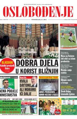 Oslobođenje - broj 24.552, 6. apr 2015.