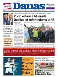 Danas - broj 6610, 4. nov 2015.