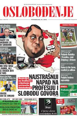 Oslobođenje - broj 24.531, 16. mar 2015.
