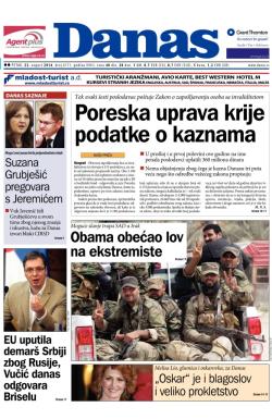 Danas - broj 6171, 22. avg 2014.