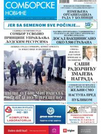 Somborske novine - broj 3476, 5. feb 2021.