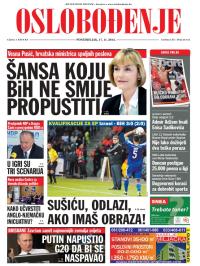 Oslobođenje - broj 24.412, 17. nov 2014.