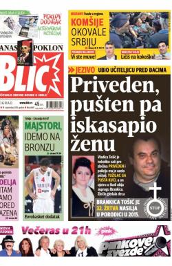 Blic - broj 6681, 19. sep 2015.