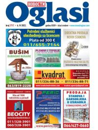 Novosti oglasi - broj 1717, 6. apr 2022.