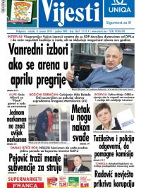 Vijesti - broj 5667, 8. jan 2014.