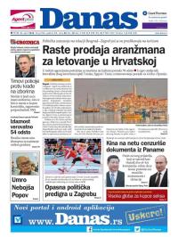 Danas - broj 6766, 8. apr 2016.