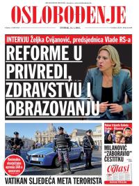 Oslobođenje - broj 24.469, 13. jan 2015.
