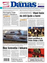 Danas - broj 5482, 2. okt 2012.