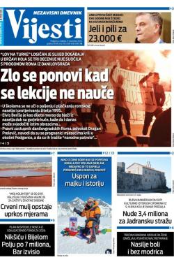 Vijesti - broj 9888, 9. nov 2025.