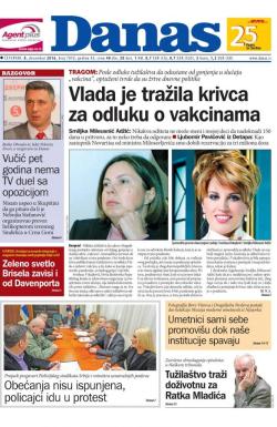 Danas - broj 7010, 8. dec 2016.