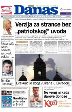 Danas - broj 5562, 21. dec 2012.