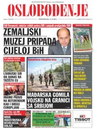 Oslobođenje - broj 24.713, 14. sep 2015.