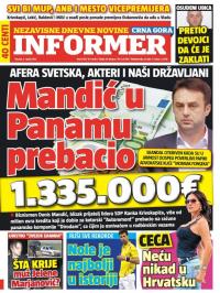 Informer CG - broj 1195, 5. apr 2016.