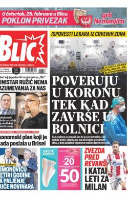 Blic - broj 8617, 24. feb 2021.